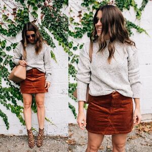 NWT Sanctuary Ryan Corduroy Mini Skirt in Burnt Orange 29